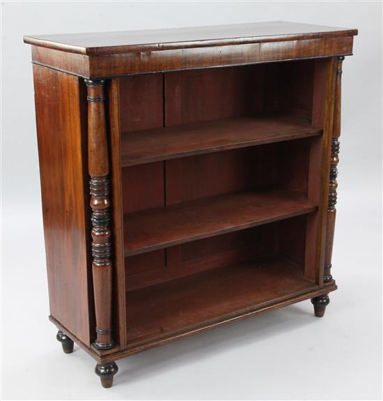 A Regency mahogany open bookcase, W.3ft D.1ft 3in. H.3ft 2in.